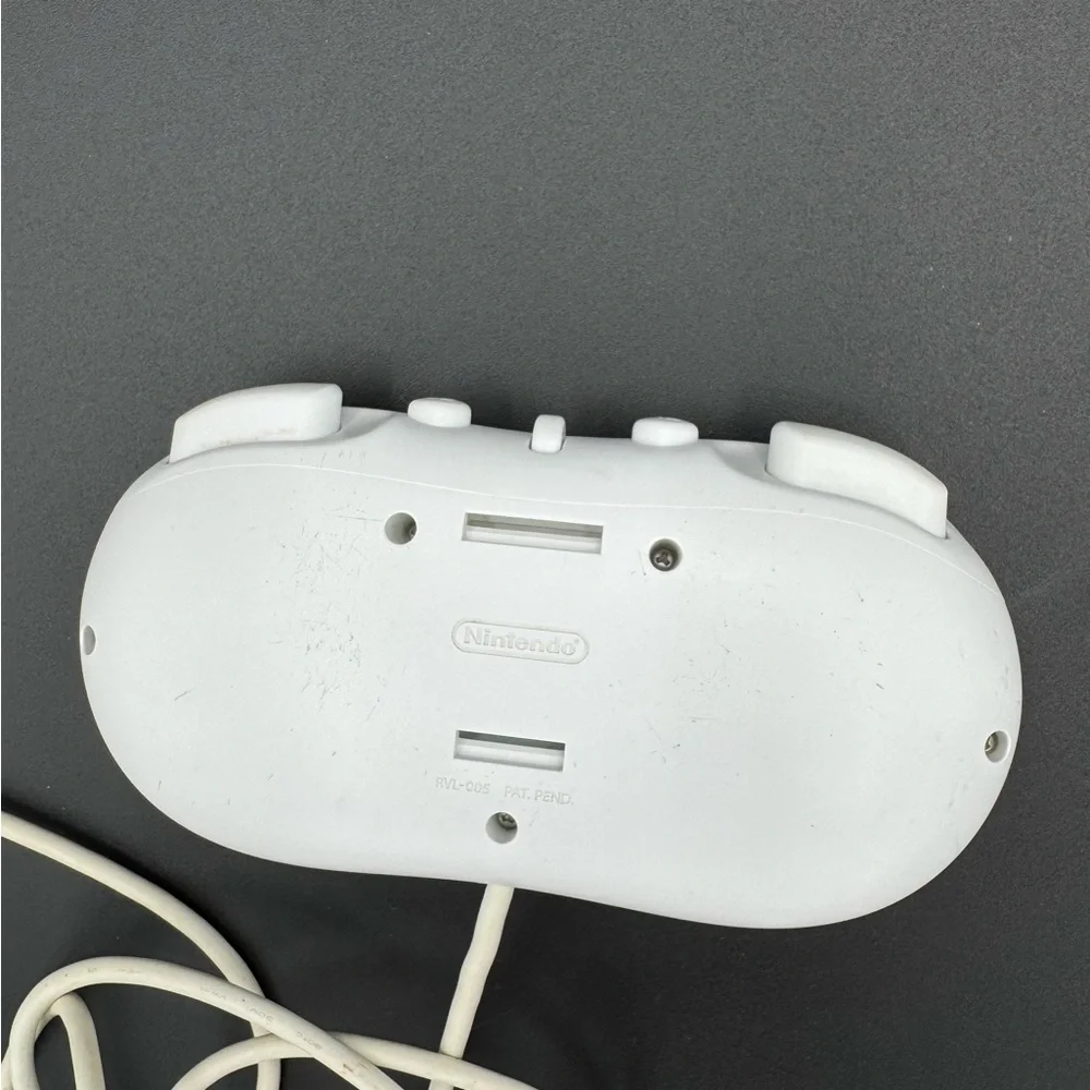Nintendo Wii Classic Controller Gamepad White RVL-005 OEM Tested